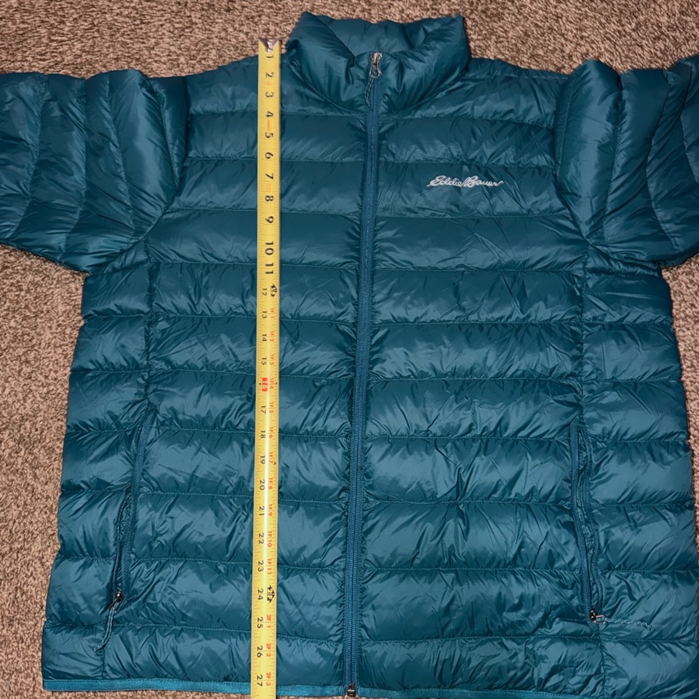 Eddie Bauer Mens Sz XL Puffer Full Zip Packable Down Insulated Jacket - Picture 9 of 12